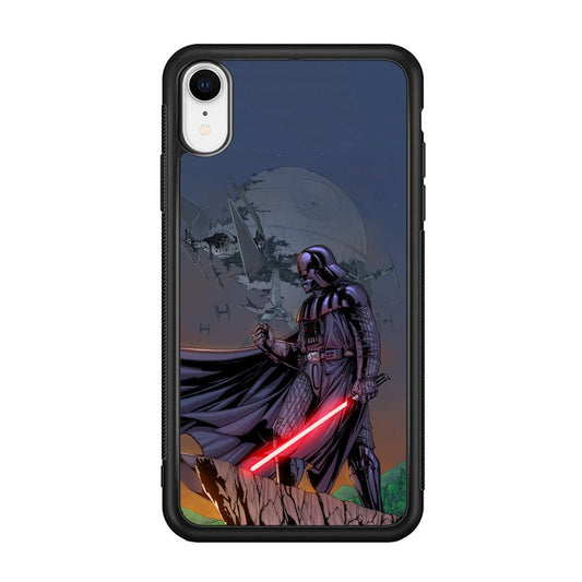 Star Wars Faith of Darth Vader iPhone XR Case-Rubber Black (2D Case)-Oxvistore