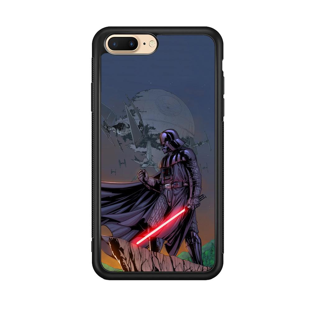 Star Wars Faith of Darth Vader iPhone 8 Plus Case-Rubber Black (2D Case)-Oxvistore