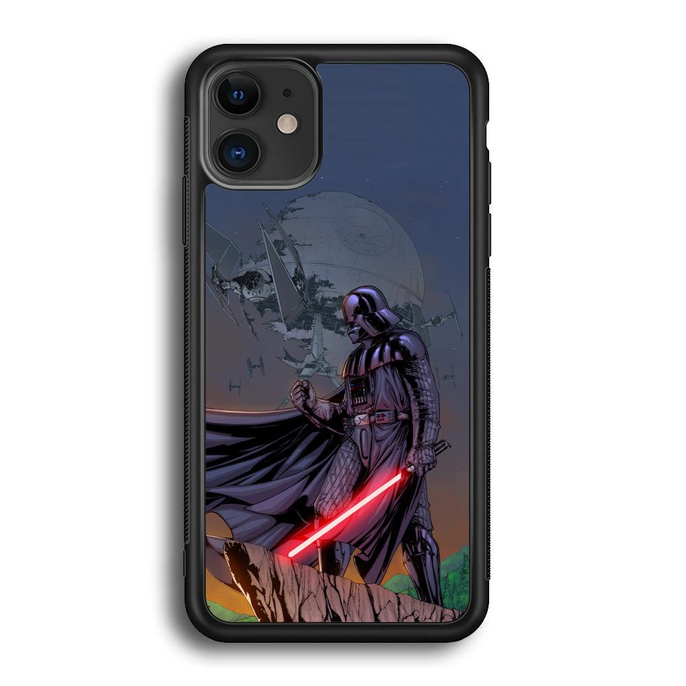 Star Wars Faith of Darth Vader iPhone 11 Case-Rubber Black (2D Case)-Oxvistore