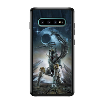 Star Wars Fett in Action Samsung Galaxy S10 Plus Case-Oxvistore