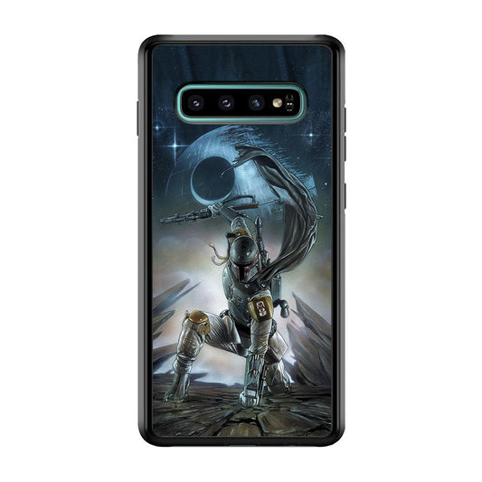 Star Wars Fett in Action Samsung Galaxy S10 Case-Oxvistore