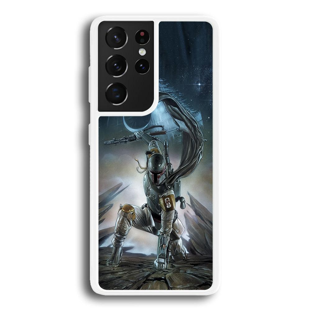 Star Wars Fett in Action Samsung Galaxy S21 Ultra Case-Oxvistore