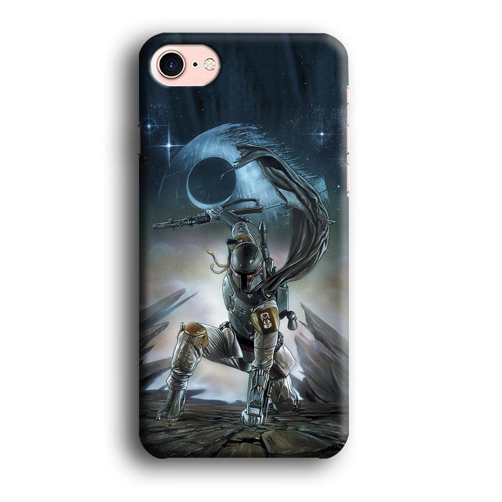 Star Wars Fett in Action iPhone 8 Case-Oxvistore