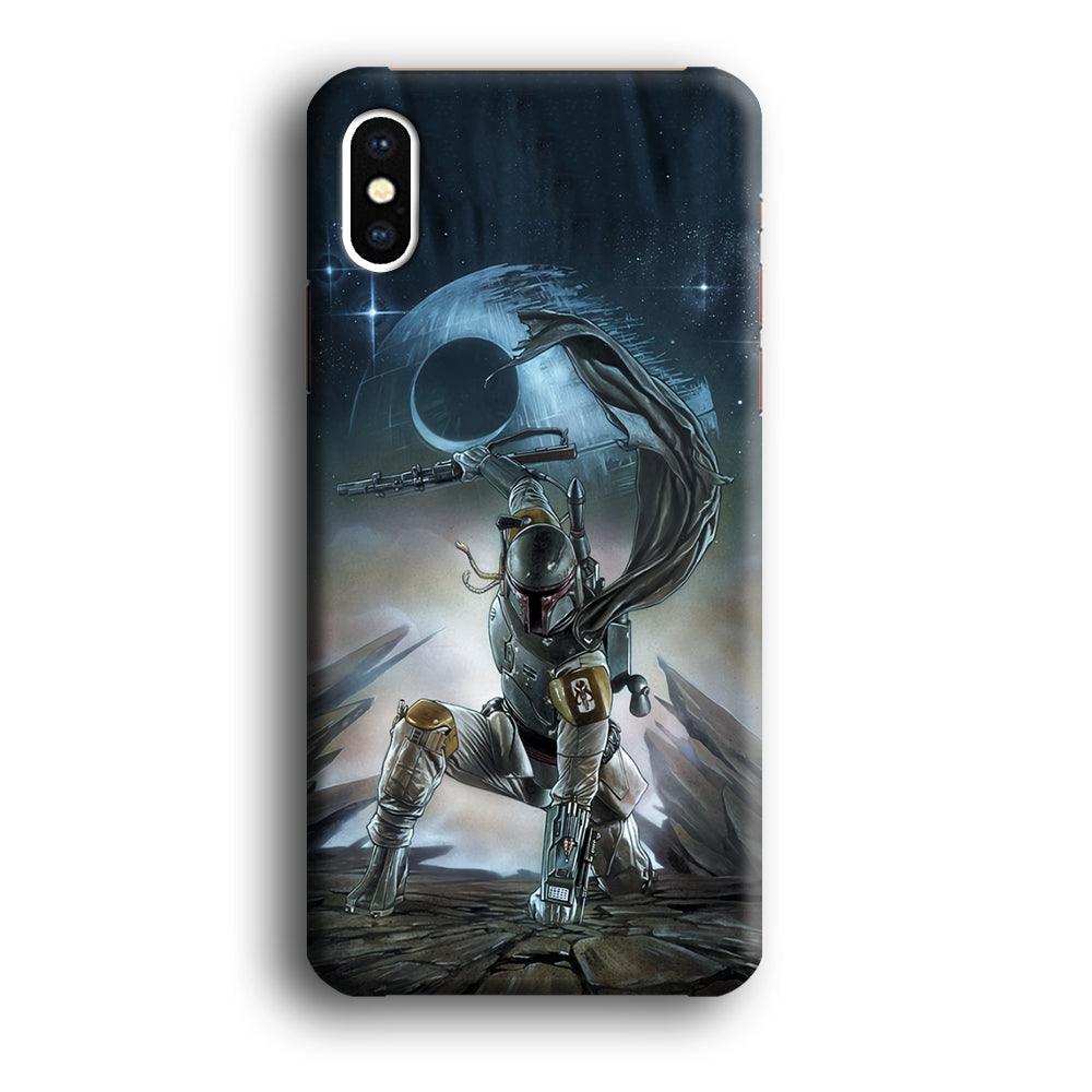 Star Wars Fett in Action iPhone XS Case-Oxvistore