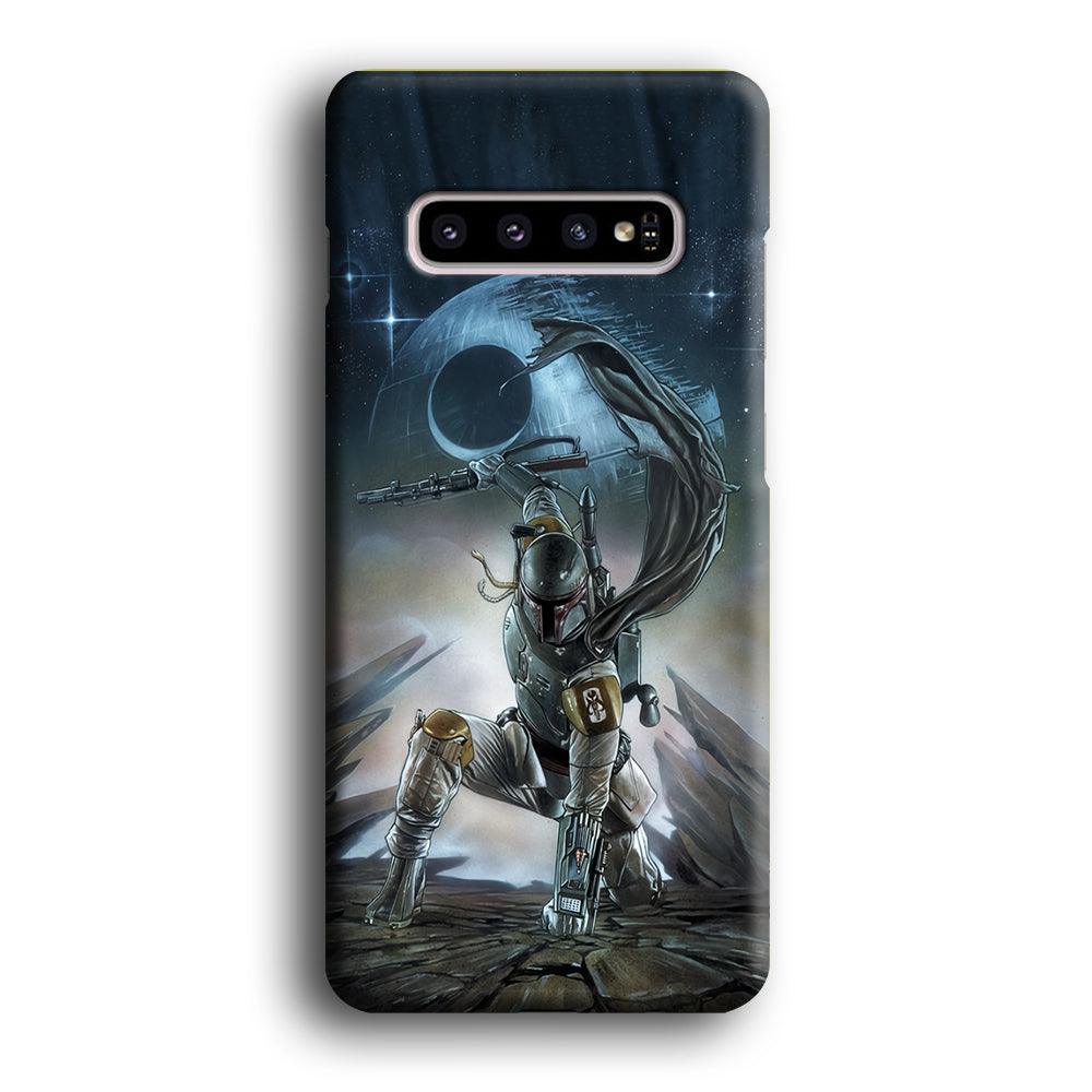 Star Wars Fett in Action Samsung Galaxy S10 Plus Case-Oxvistore