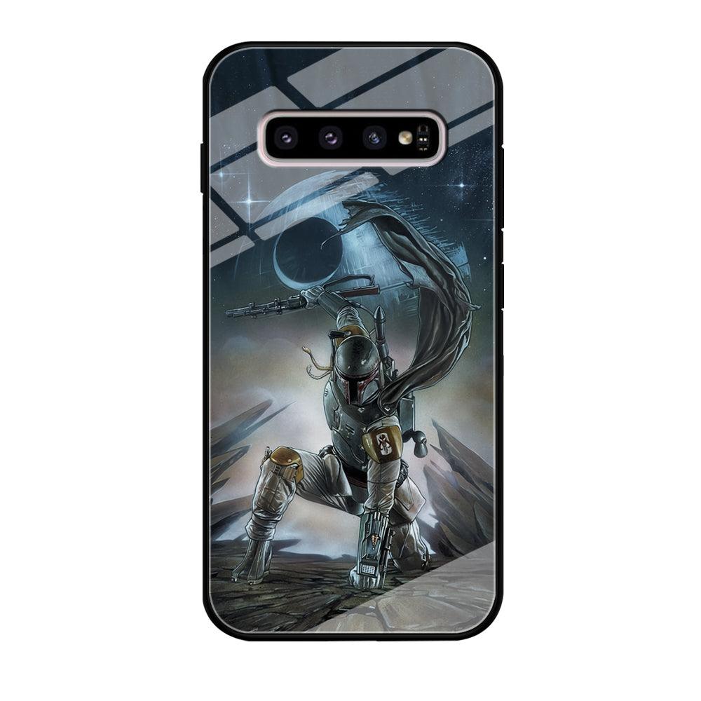 Star Wars Fett in Action Samsung Galaxy S10 Plus Case-Oxvistore