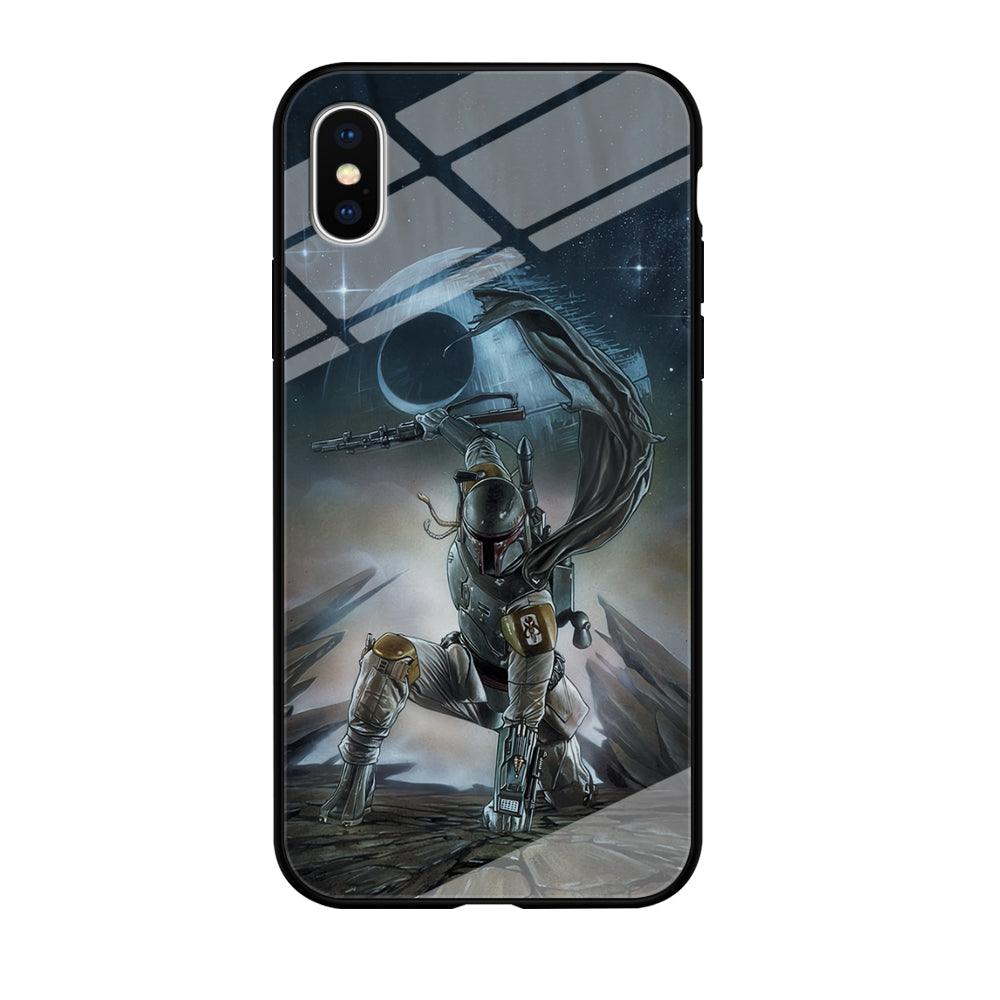 Star Wars Fett in Action iPhone XS Case-Oxvistore