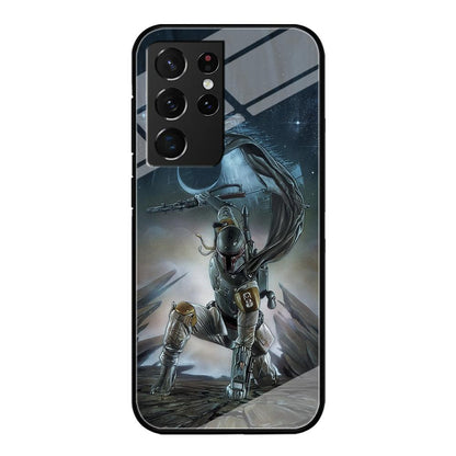 Star Wars Fett in Action Samsung Galaxy S21 Ultra Case-Oxvistore