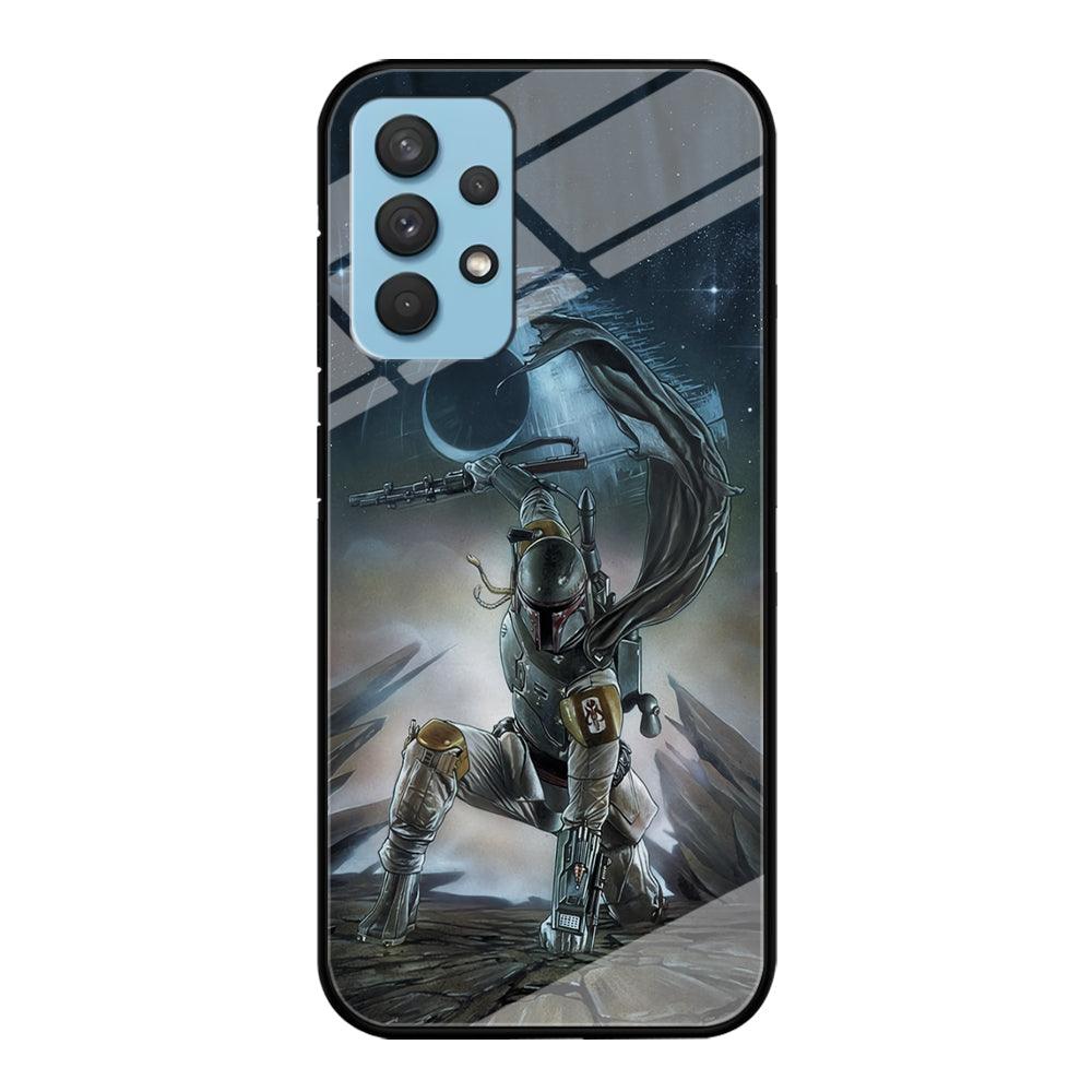 Star Wars Fett in Action Samsung Galaxy A32 Case-Oxvistore