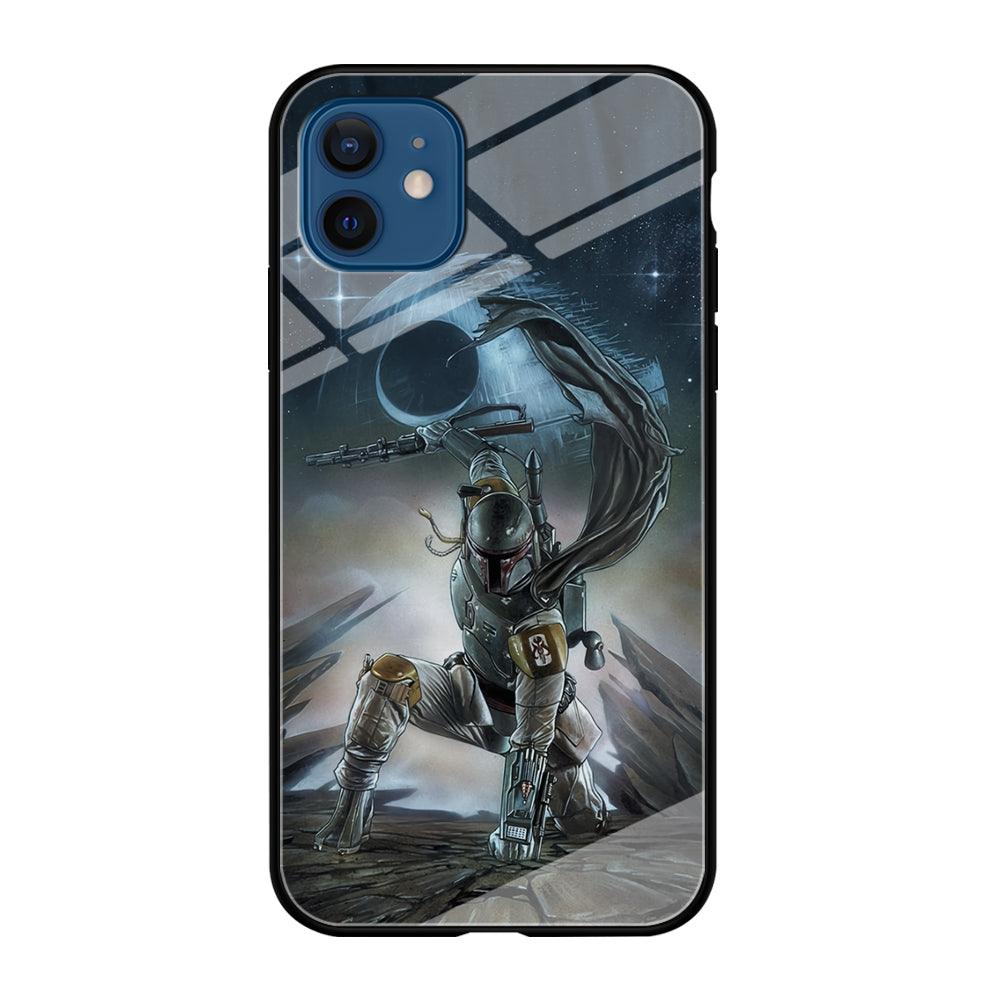 Star Wars Fett in Action iPhone 12 Case-Oxvistore