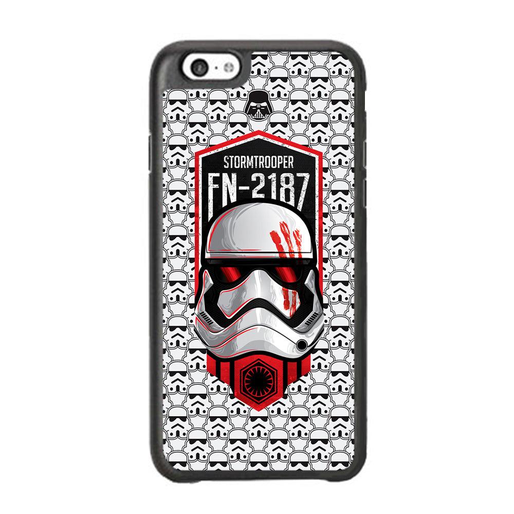Star Wars FN Stormtrooper iPhone 6 Plus | 6s Plus Case-Rubber White (2D Case)-Oxvistore