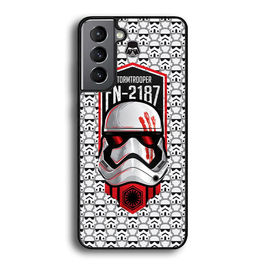 Star Wars FN Stormtrooper Samsung Galaxy S21 Plus Case-Rubber Black (2D Case)-Oxvistore