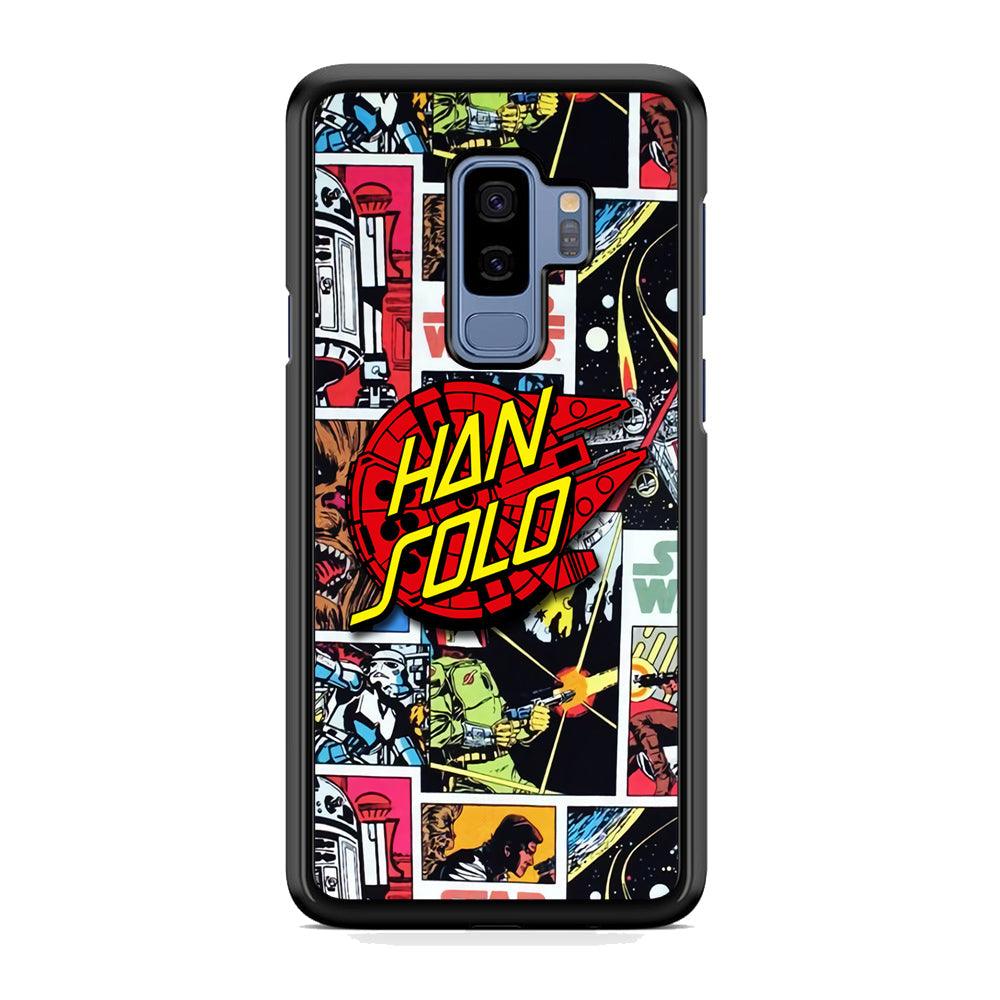 Star Wars Han Solo Sign Samsung Galaxy S9 Plus Case-Rubber Black (2D Case)-Oxvistore