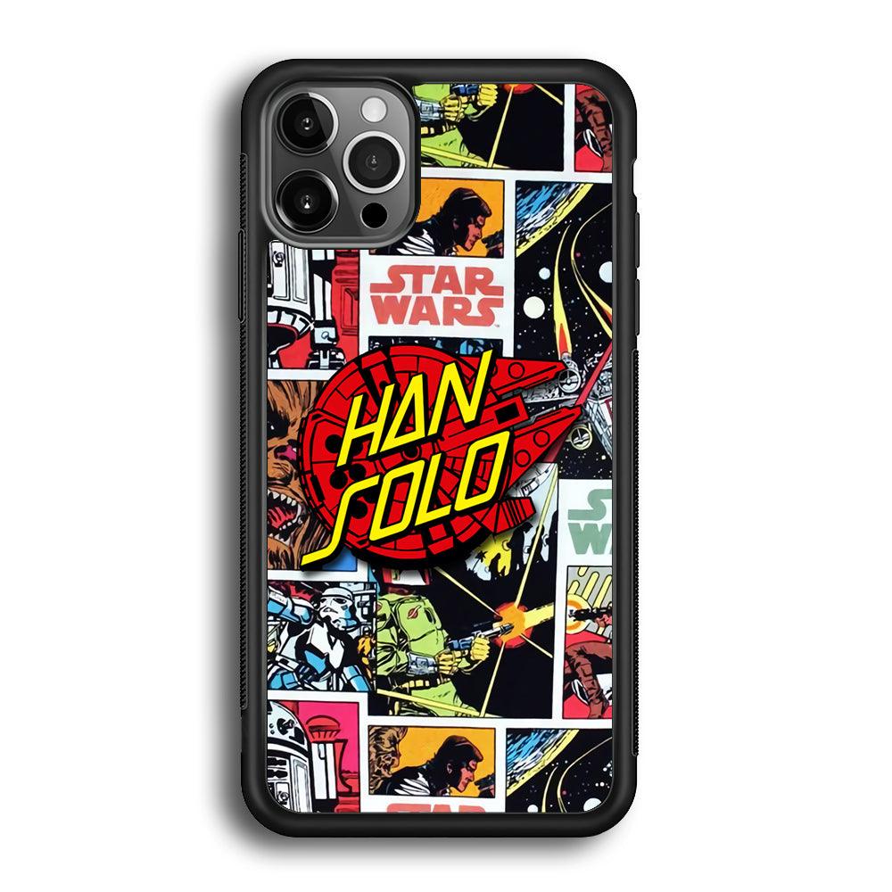 Star Wars Han Solo Sign iPhone 12 Pro Max Case-Rubber Black (2D Case)-Oxvistore