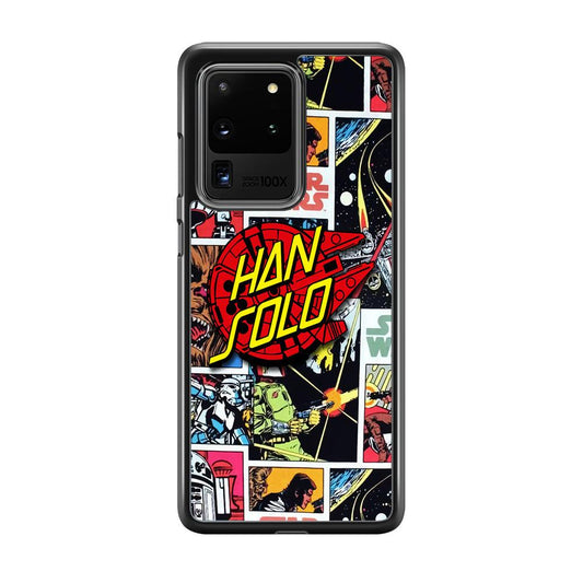 Star Wars Han Solo Sign Samsung Galaxy S20 Ultra Case-Rubber Black (2D Case)-Oxvistore