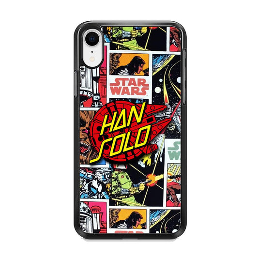 Star Wars Han Solo Sign iPhone XR Case-Rubber White (2D Case)-Oxvistore