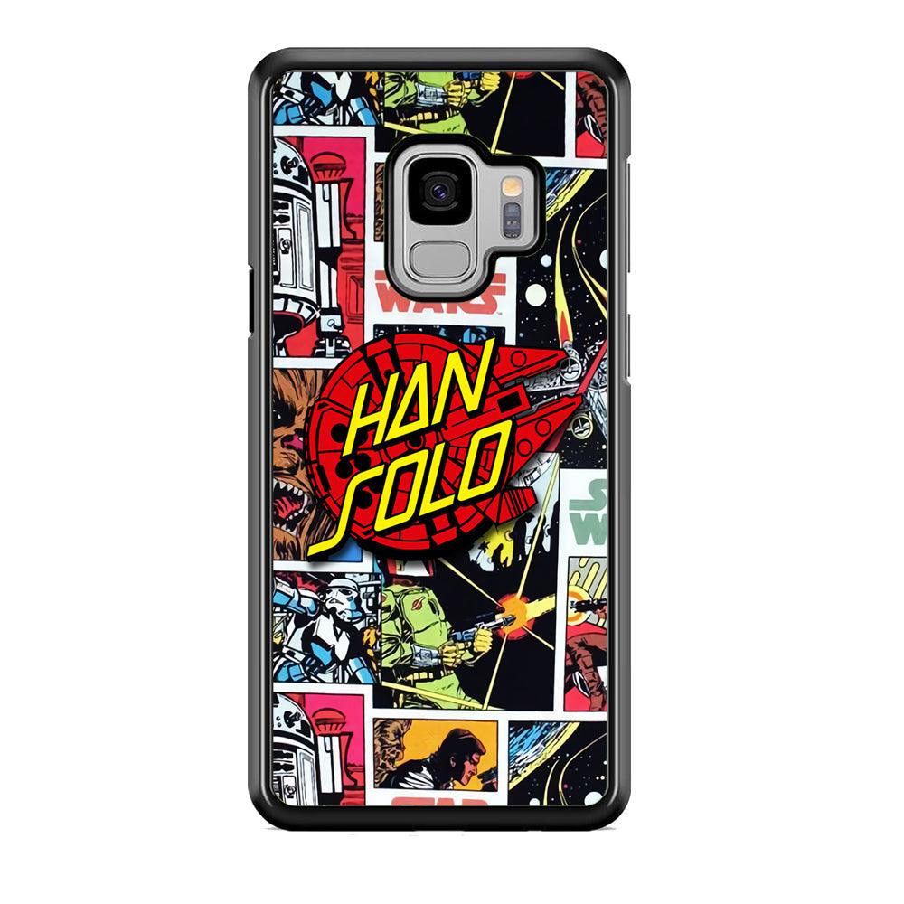 Star Wars Han Solo Sign Samsung Galaxy S9 Case-Rubber Black (2D Case)-Oxvistore