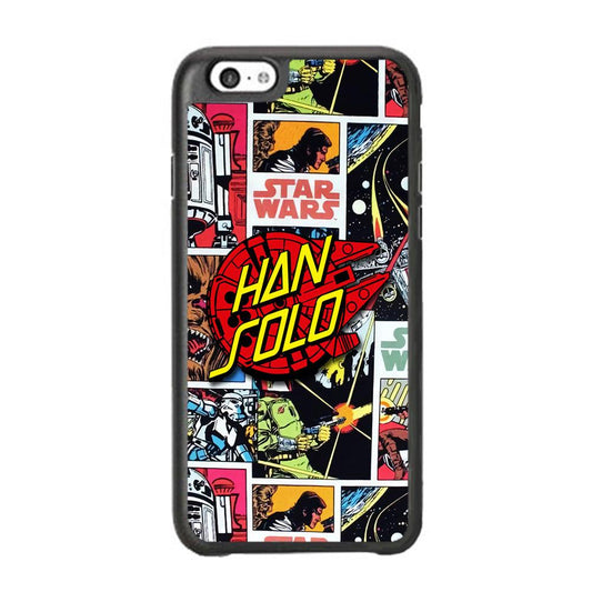 Star Wars Han Solo Sign iPhone 6 Plus | 6s Plus Case-Rubber White (2D Case)-Oxvistore