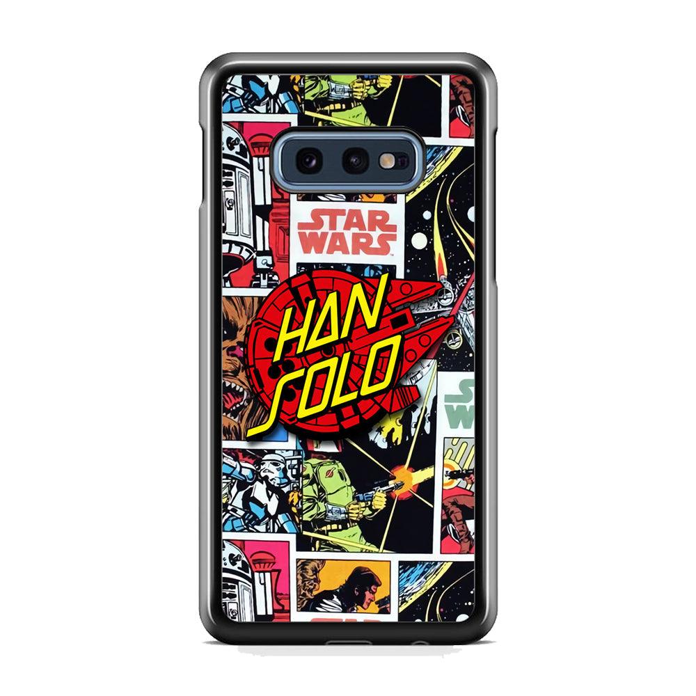 Star Wars Han Solo Sign Samsung Galaxy S10E Case-Rubber Black (2D Case)-Oxvistore