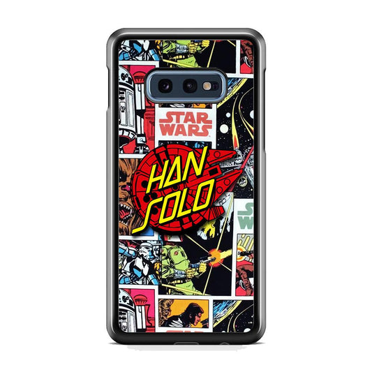 Star Wars Han Solo Sign Samsung Galaxy S10E Case-Rubber Black (2D Case)-Oxvistore