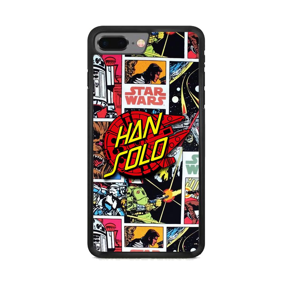 Star Wars Han Solo Sign iPhone 7 Plus Case-Rubber White (2D Case)-Oxvistore