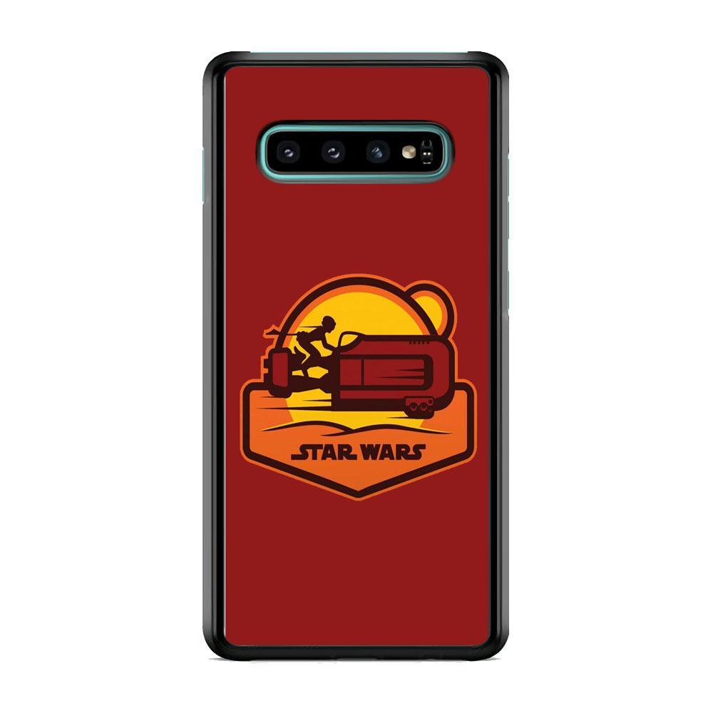 Star Wars Message and Code Samsung Galaxy S10 Case-Rubber Black (2D Case)-Oxvistore