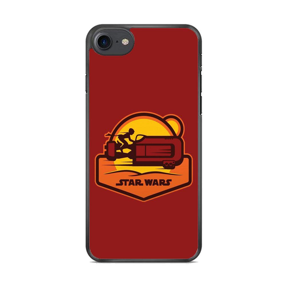 Star Wars Message and Code iPhone 8 Case-Rubber Black (2D Case)-Oxvistore