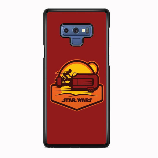 Star Wars Message and Code Samsung Galaxy Note 9 Case-Rubber Black (2D Case)-Oxvistore