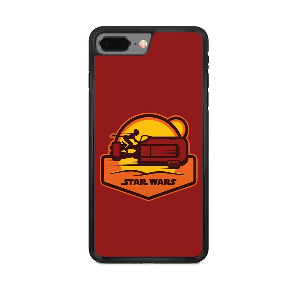 Star Wars Message and Code iPhone 8 Plus Case-Rubber Black (2D Case)-Oxvistore