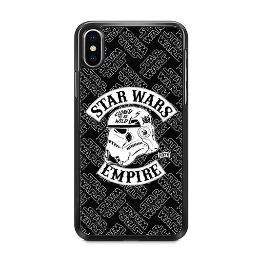 Star Wars Wild Clone Empire iPhone XS Case-Rubber White (2D Case)-Oxvistore