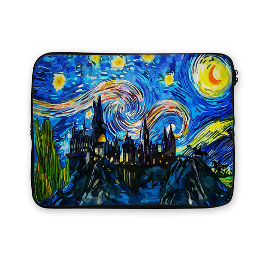 Starry Night at Hogwarts Laptop Sleeve Protective Cover