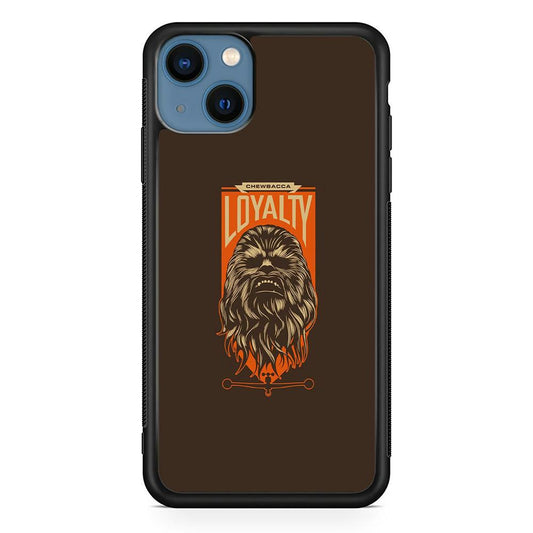 Starwars Chewbacca in Loyalty iPhone 15 Case-Rubber Black (2D Case)-Oxvistore