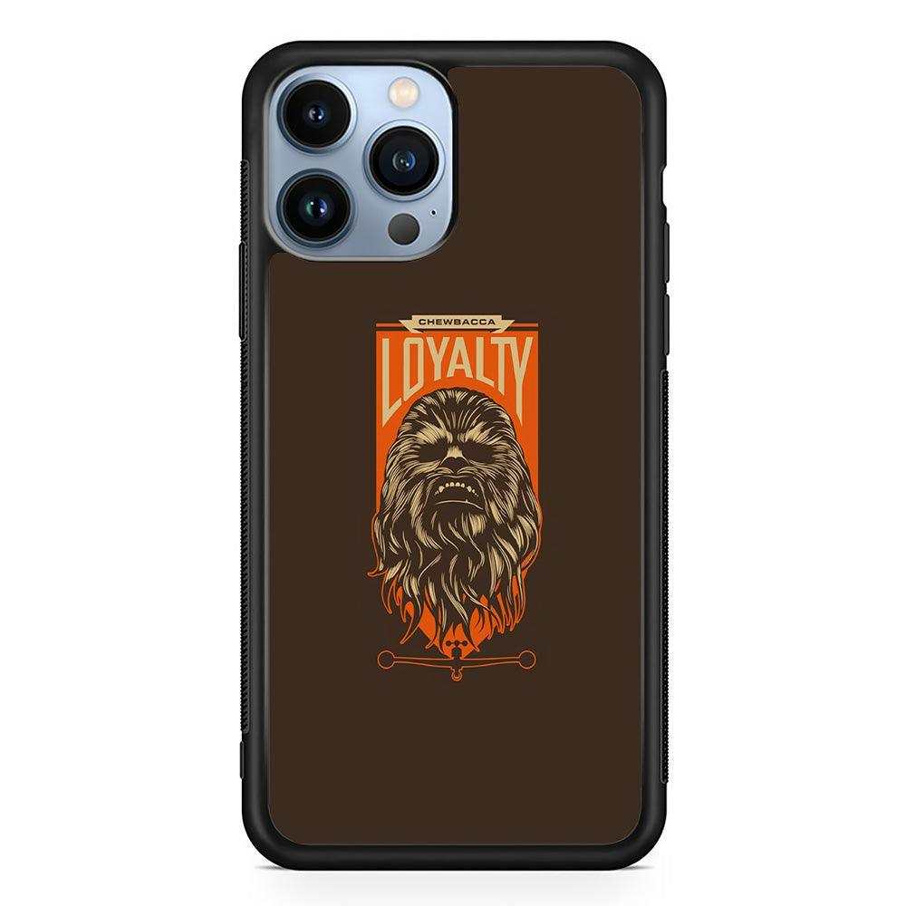 Starwars Chewbacca in Loyalty iPhone 13 Pro Max Case-Rubber Black (2D Case)-Oxvistore