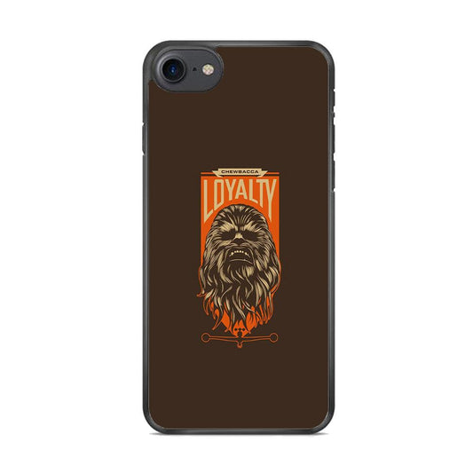 Starwars Chewbacca in Loyalty iPhone 7 Case-Rubber Black (2D Case)-Oxvistore