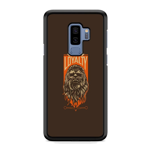 Starwars Chewbacca in Loyalty Samsung Galaxy S9 Plus Case-Rubber Black (2D Case)-Oxvistore