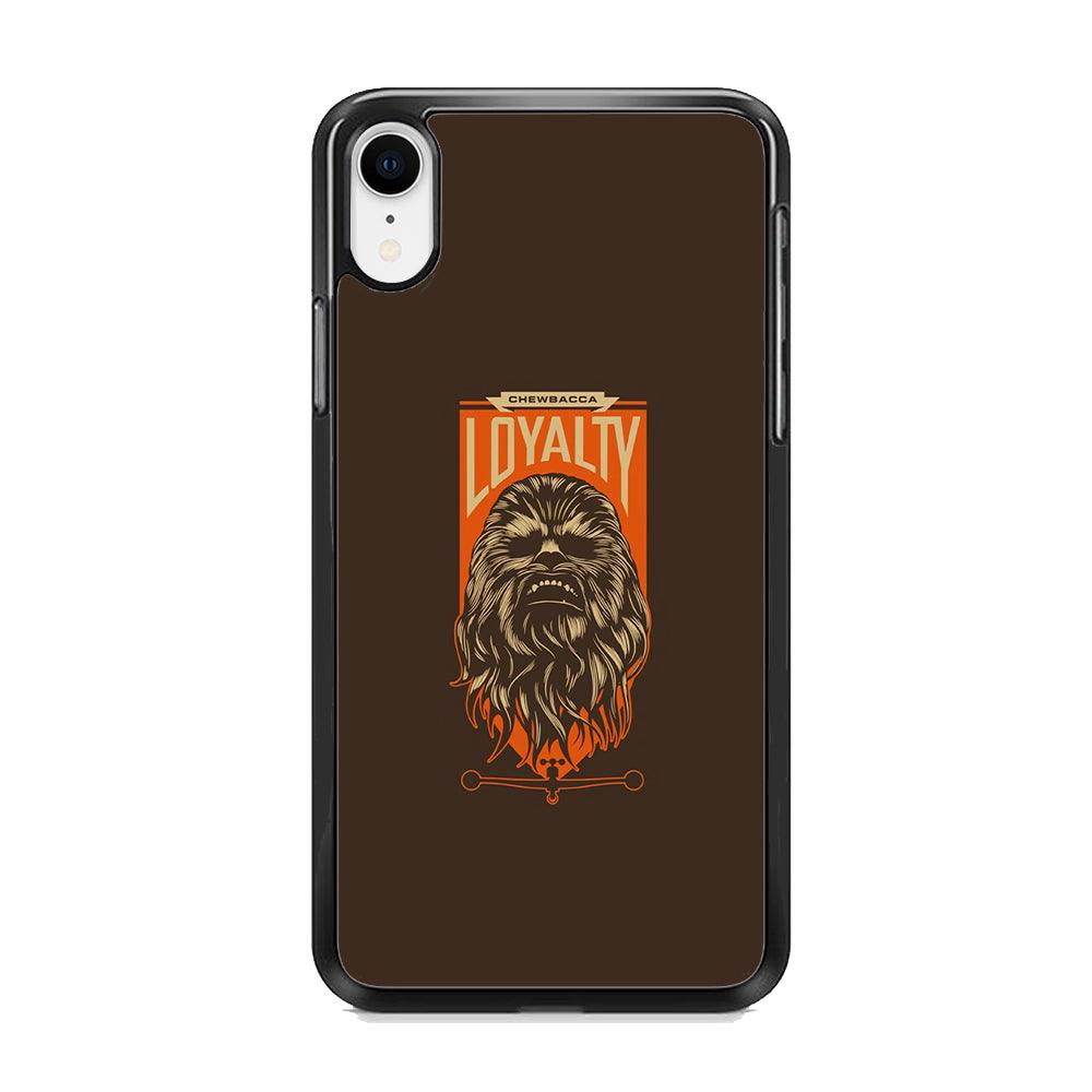 Starwars Chewbacca in Loyalty iPhone XR Case-Rubber Black (2D Case)-Oxvistore