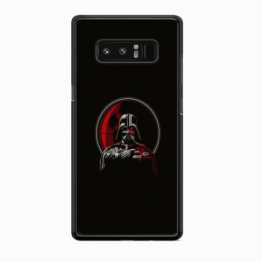 Starwars Darkness of Darth Vader Samsung Galaxy Note 8 Case-Rubber White (2D Case)-Oxvistore