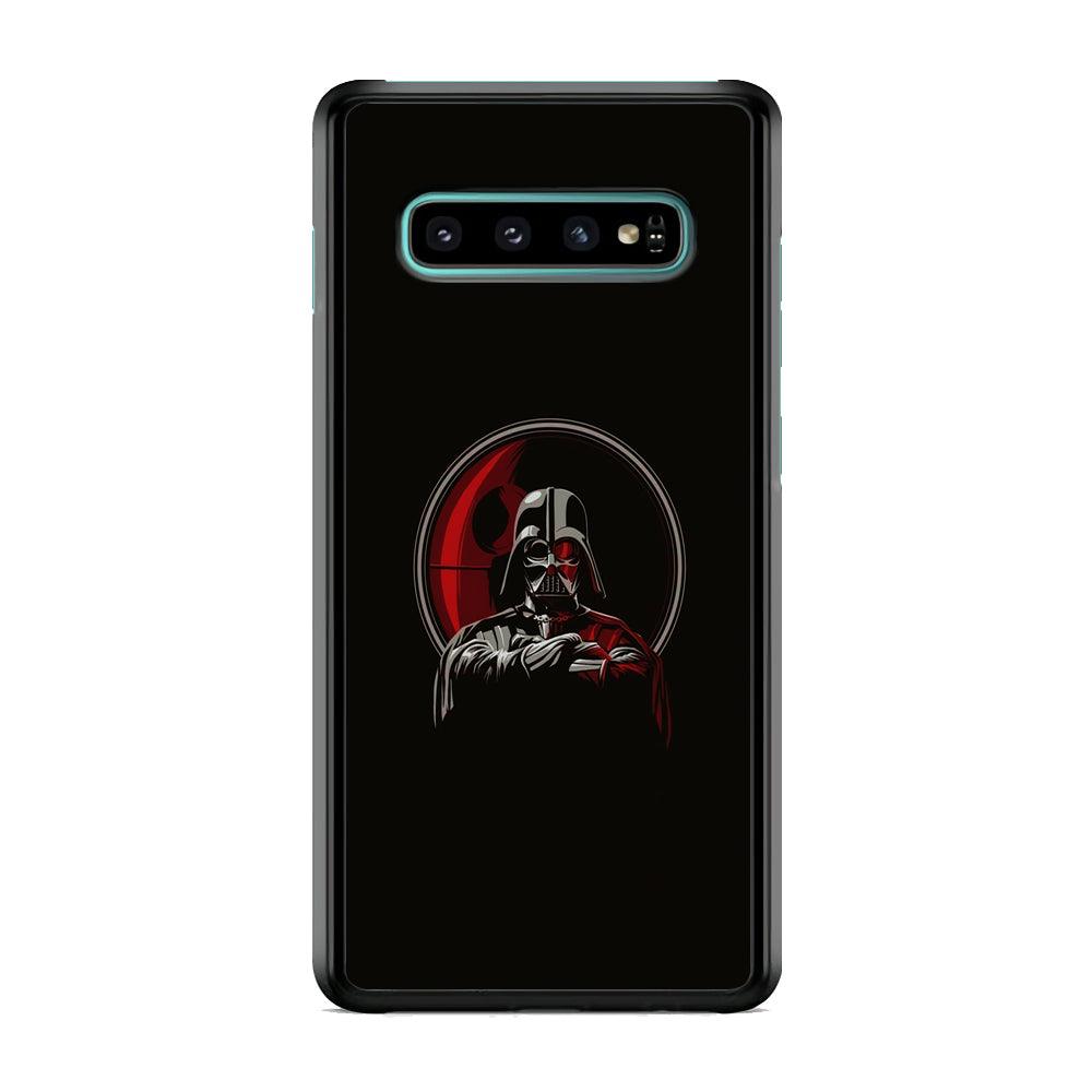 Starwars Darkness of Darth Vader Samsung Galaxy S10 Case-Rubber Black (2D Case)-Oxvistore