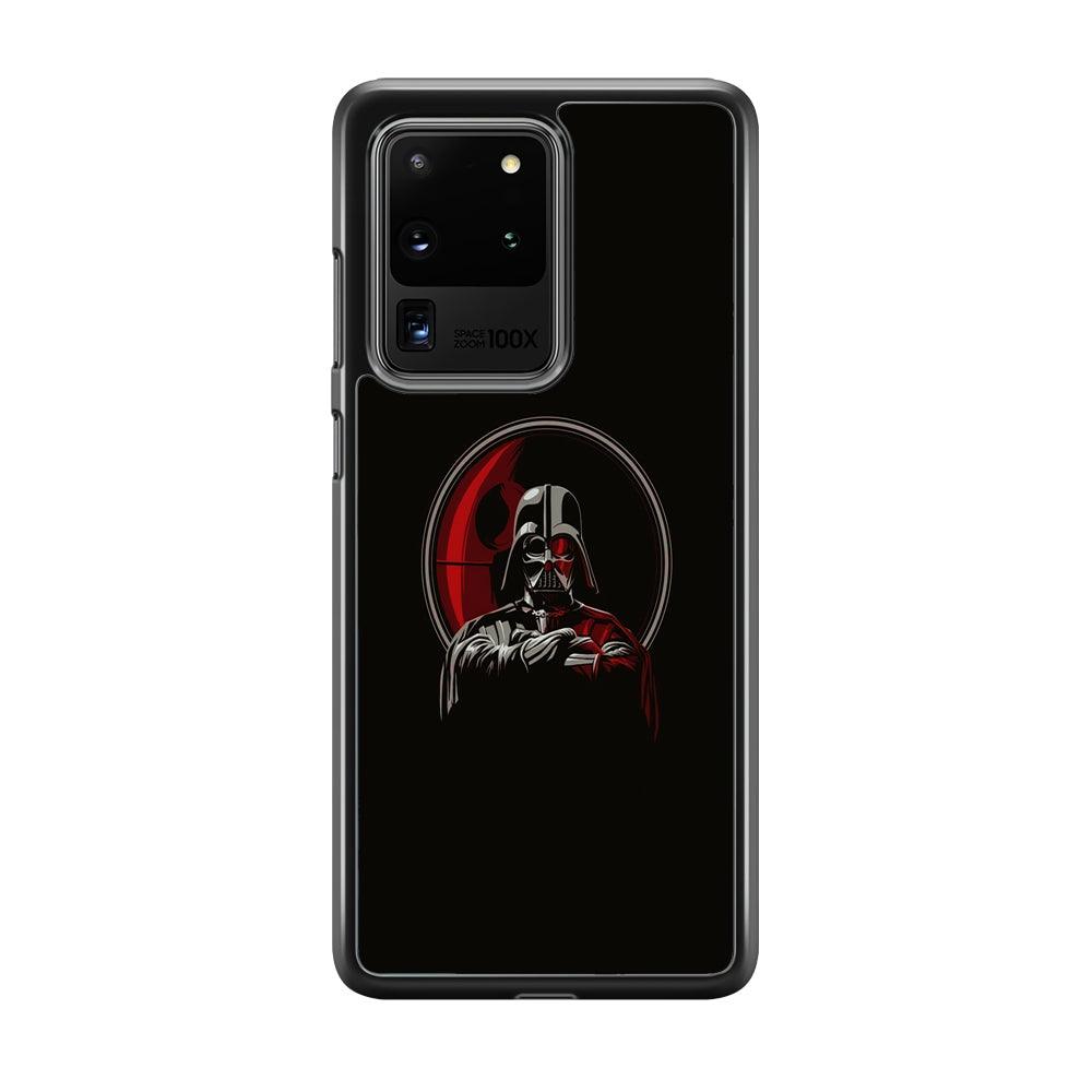 Starwars Darkness of Darth Vader Samsung Galaxy S20 Ultra Case-Rubber White (2D Case)-Oxvistore