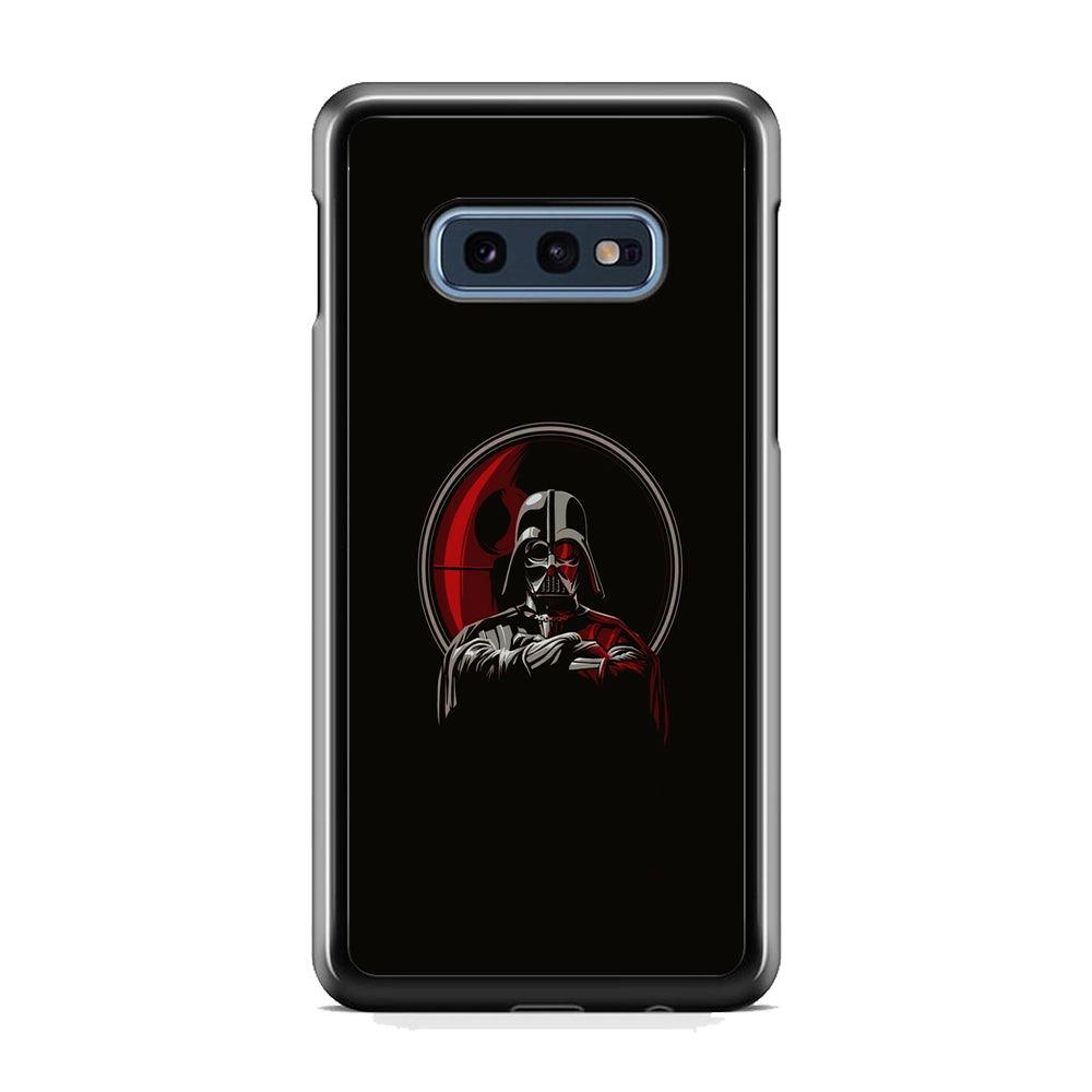 Starwars Darkness of Darth Vader Samsung Galaxy S10E Case-Rubber Black (2D Case)-Oxvistore