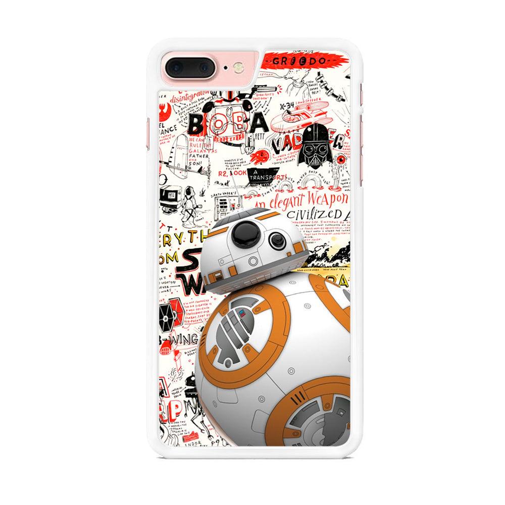 Starwars Doodle BB 8 iPhone 7 Plus Case-Oxvistore