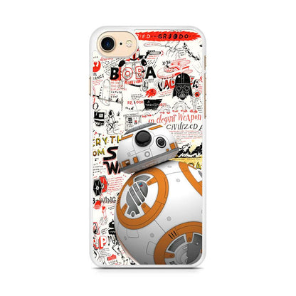 Starwars Doodle BB 8 iPhone 8 Case-Oxvistore