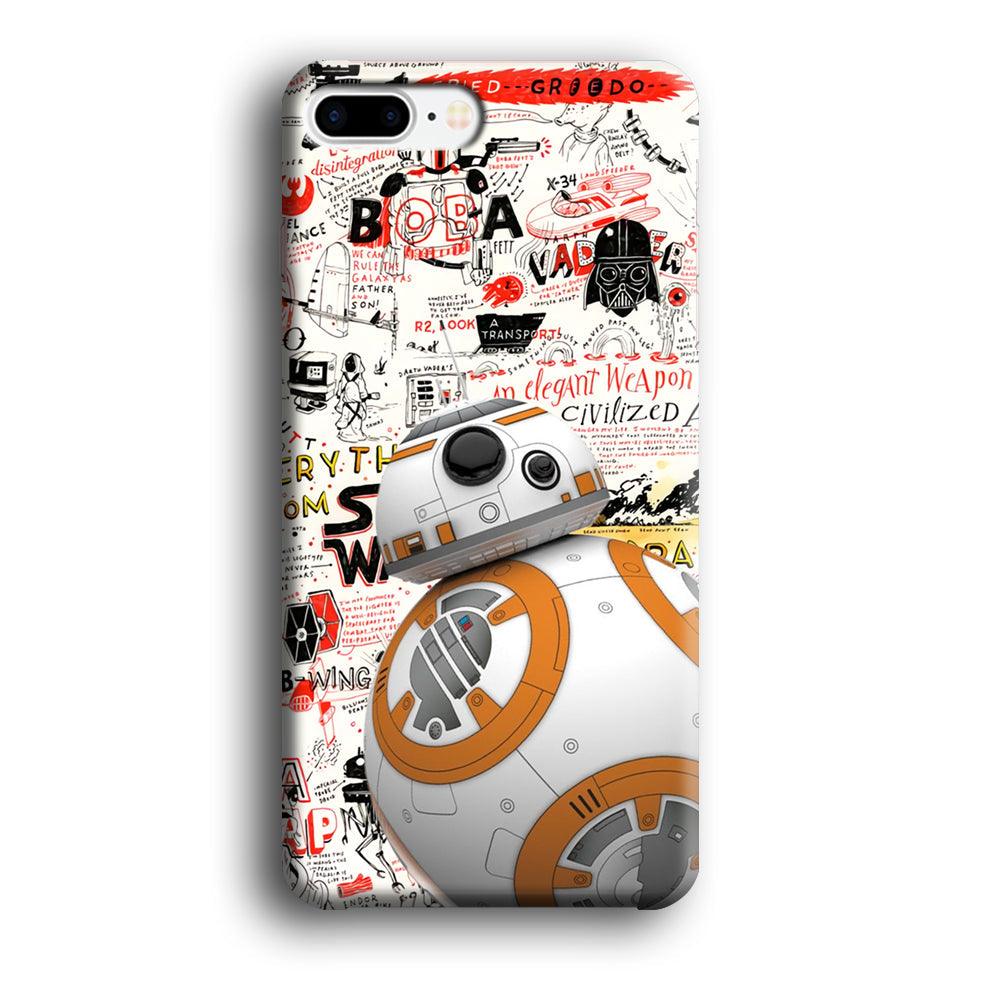 Starwars Doodle BB 8 iPhone 7 Plus Case-Oxvistore