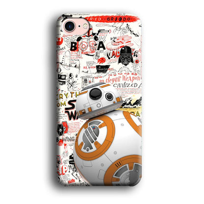 Starwars Doodle BB 8 iPhone 8 Case-Oxvistore