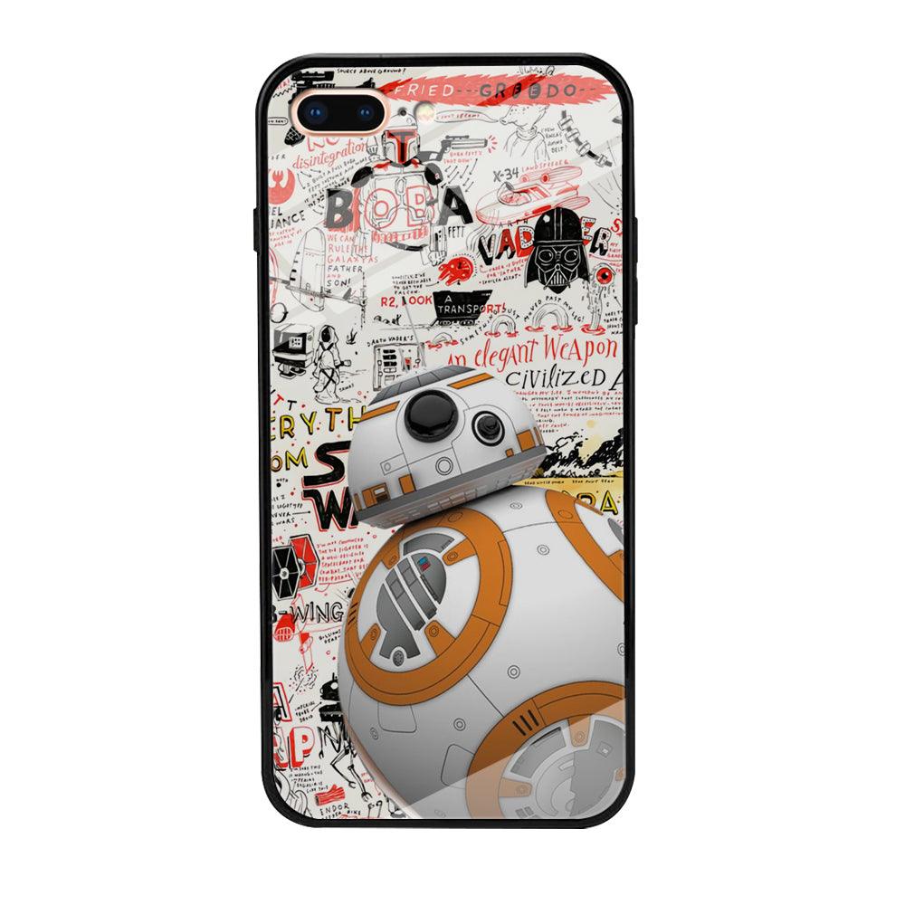 Starwars Doodle BB 8 iPhone 8 Plus Case-Oxvistore