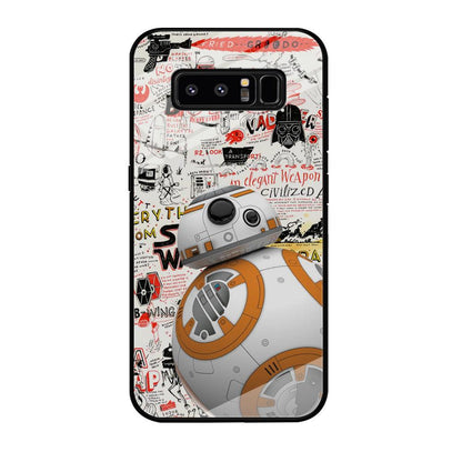 Starwars Doodle BB 8 Samsung Galaxy Note 8 Case-Oxvistore