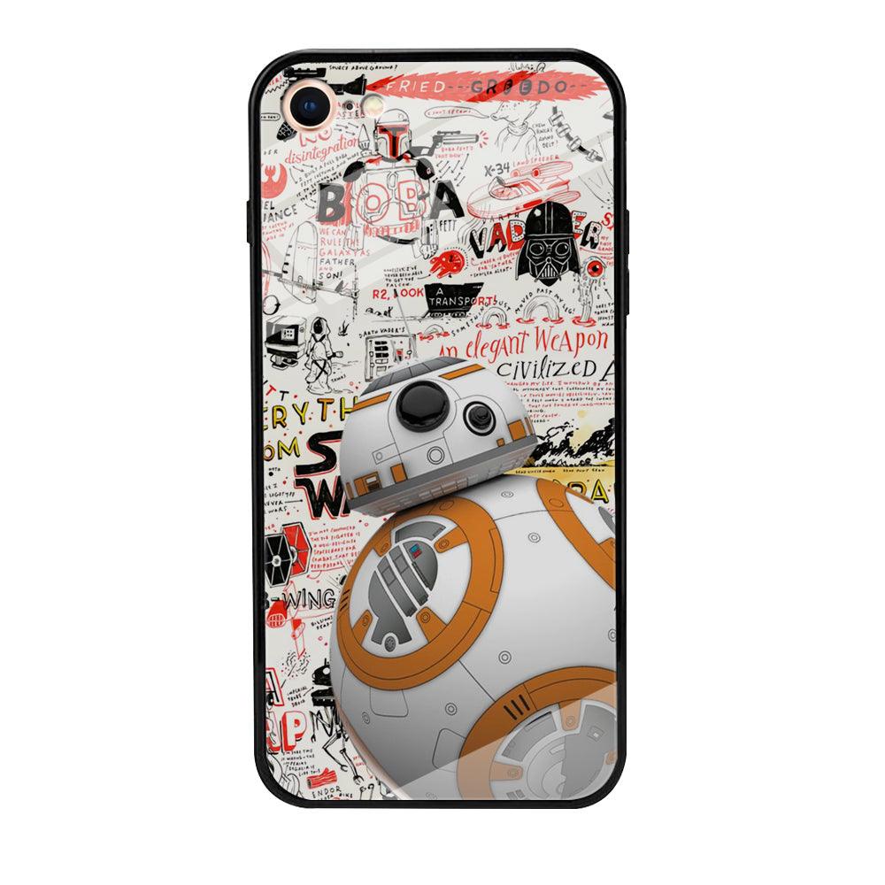 Starwars Doodle BB 8 iPhone 8 Case-Oxvistore