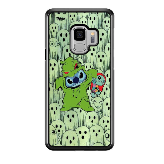 Stitch Creepy Costum Samsung Galaxy S9 Case-Rubber Black (2D Case)-Oxvistore
