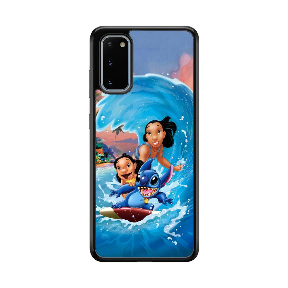 Stitch Great Wave from The Sea Samsung Galaxy S20 Case-Oxvistore