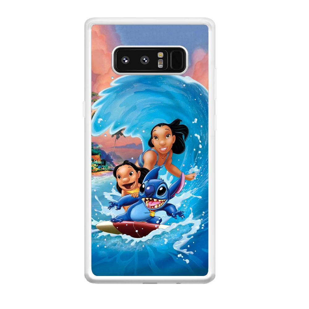 Stitch Great Wave from The Sea Samsung Galaxy Note 8 Case-Oxvistore